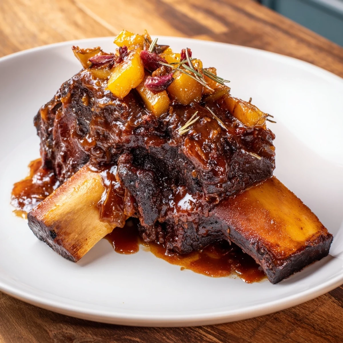 This tender Slow-Roasted Pork Shoulder is coated in a sweet, sticky apple cider glaze.