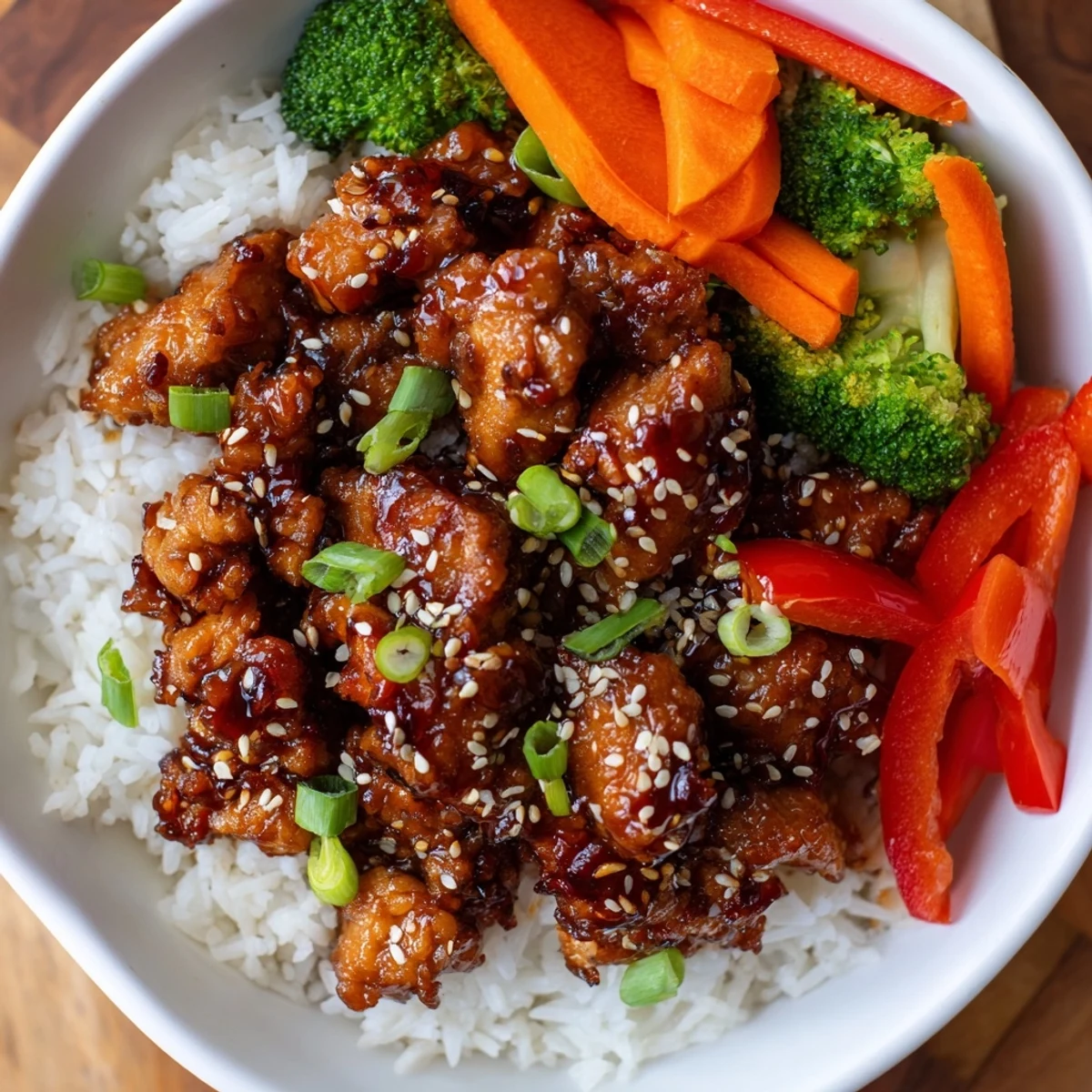 Steaming teriyaki chicken and rice, a flavorful and easy meal-prep recipe, ready to eat.