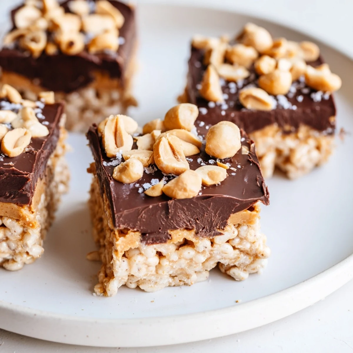 Peanut Butter Chocolate Rice Cakes: a delightful, frozen snack with creamy peanut butter, rich chocolate, and tasty toppings.