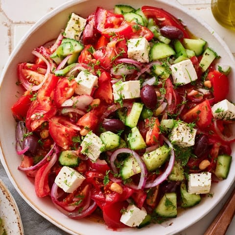 Fresh Mediterranean Salad Chickpeas