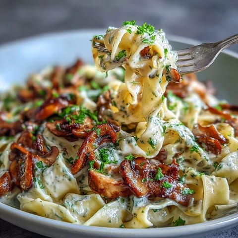 Creamy Mushroom Stroganoff