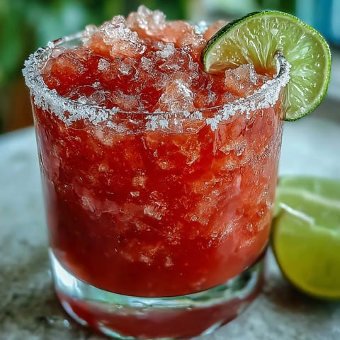 Two glasses of vibrant Best Guava Margarita with Tajín rims, chilled and ready to serve with tropical fruit garnish.