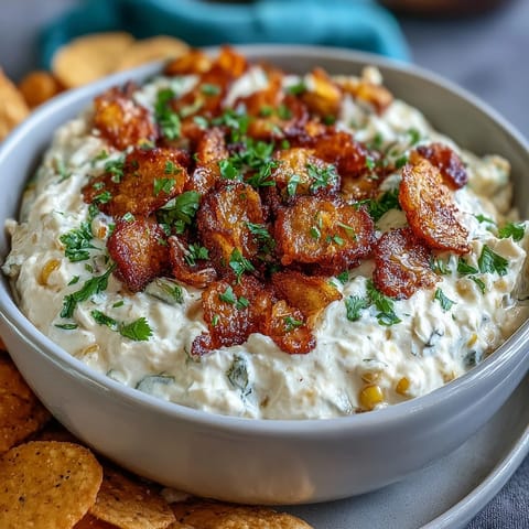 Elote Dip with Chips