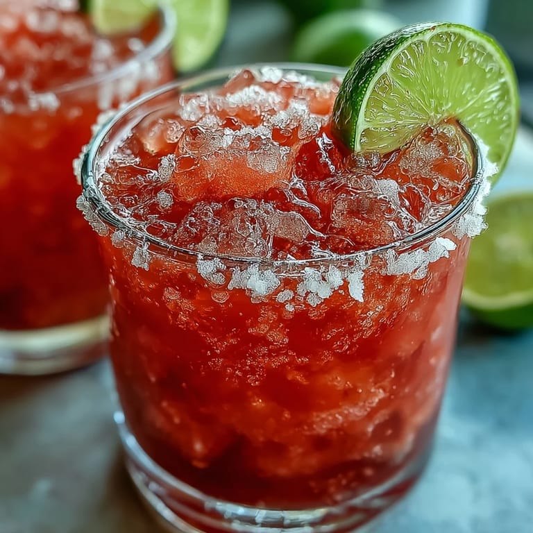 A refreshing Best Guava Margarita over ice, garnished with a juicy guava slice and lime wheel, perfect for summer.