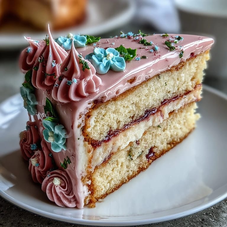 Spring Birthday Cake with Pastel Floral Buttercream: elegant celebration cake featuring dreamy buttercream blooms in pink, lavender, and yellow atop a classic vanilla base.  