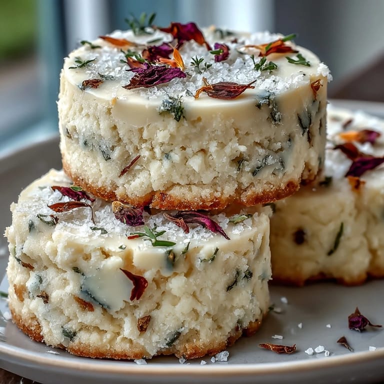 Buttery floral shortbread treats, artfully decorated with vibrant edible flowers.